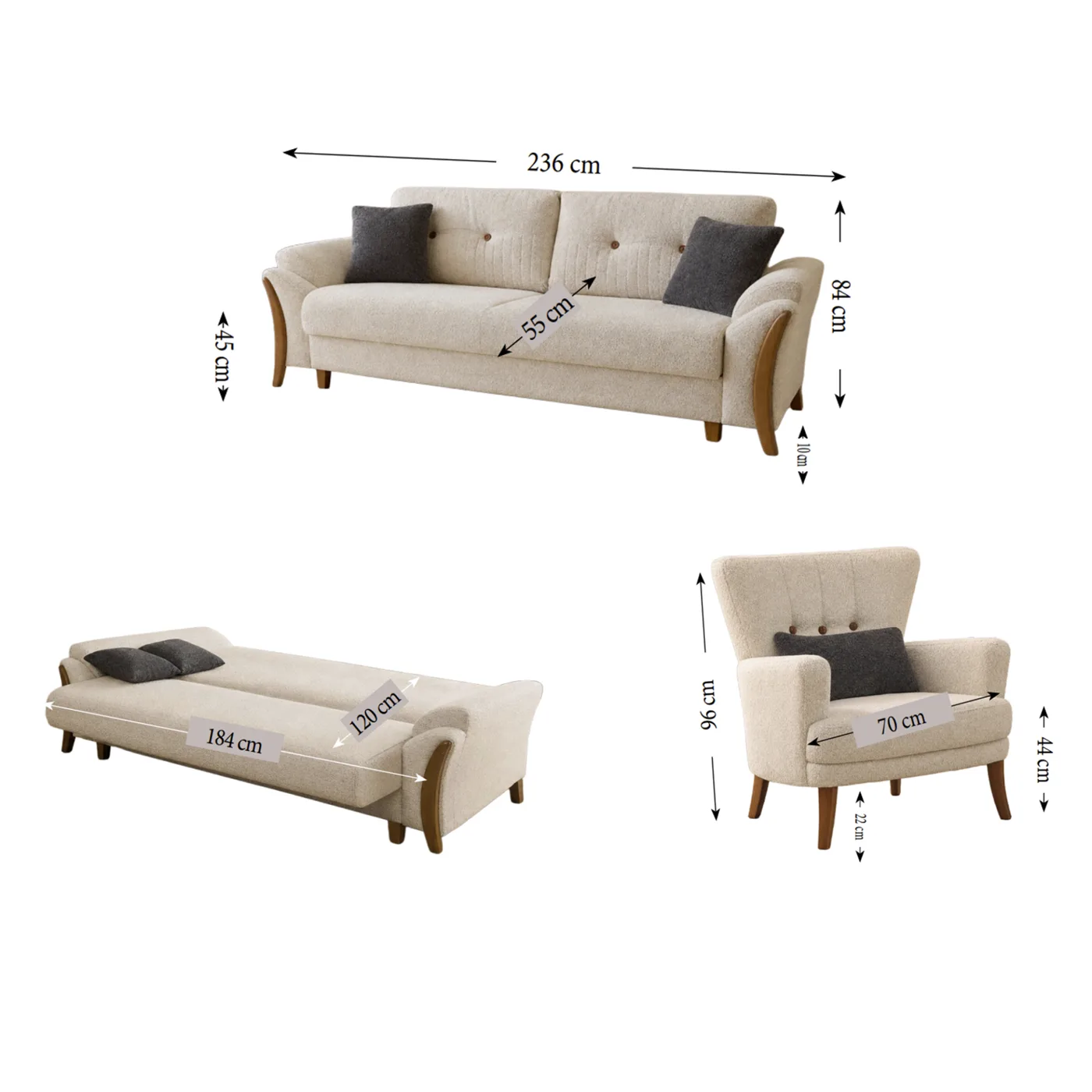 MD Hilal Sofa Set MDN118