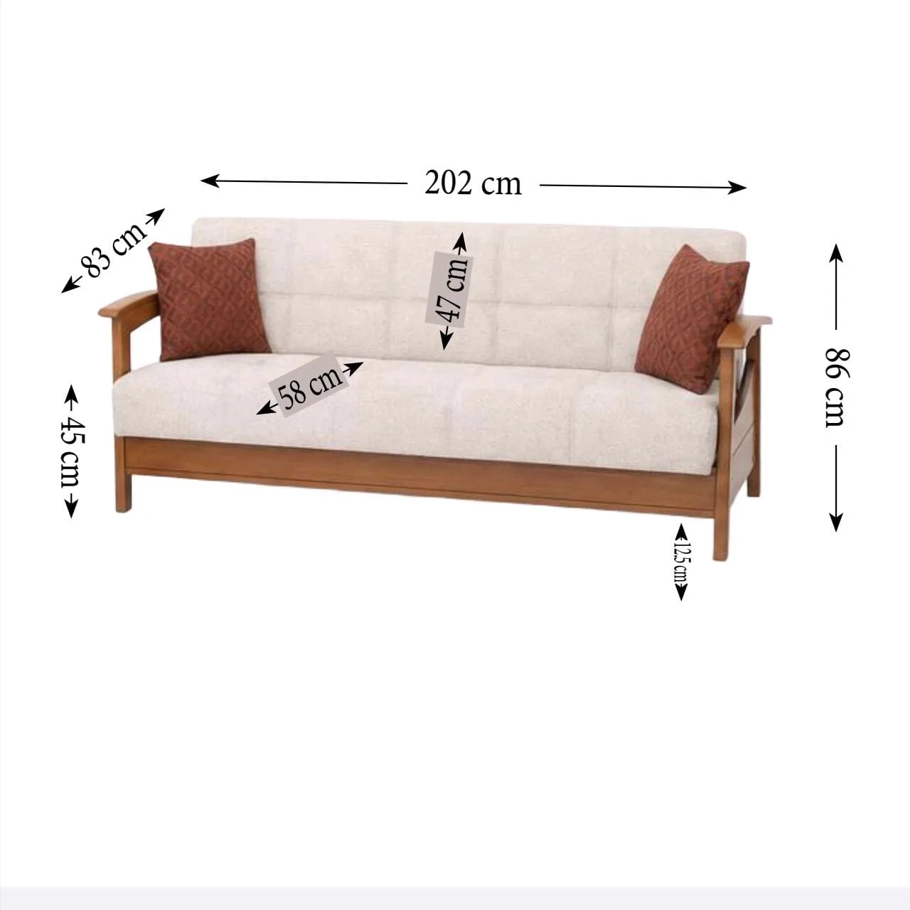 MD Acelya Scandinavian Sofa MDN101