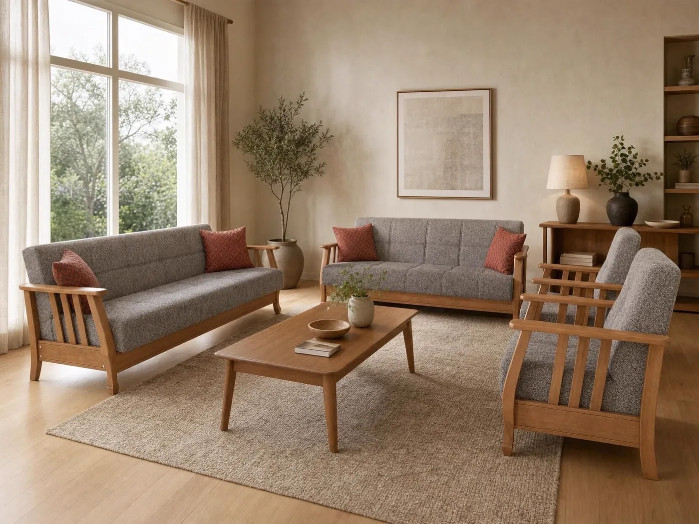 MD Karya Scandinavian Sofa Set MDN105