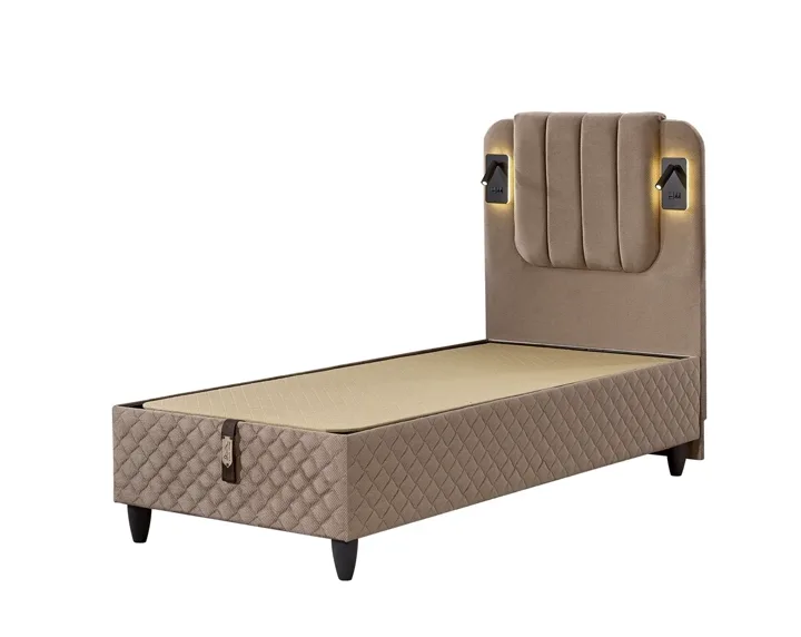 Arya 90x190 Single Divan Base and Headboard Set EY3209