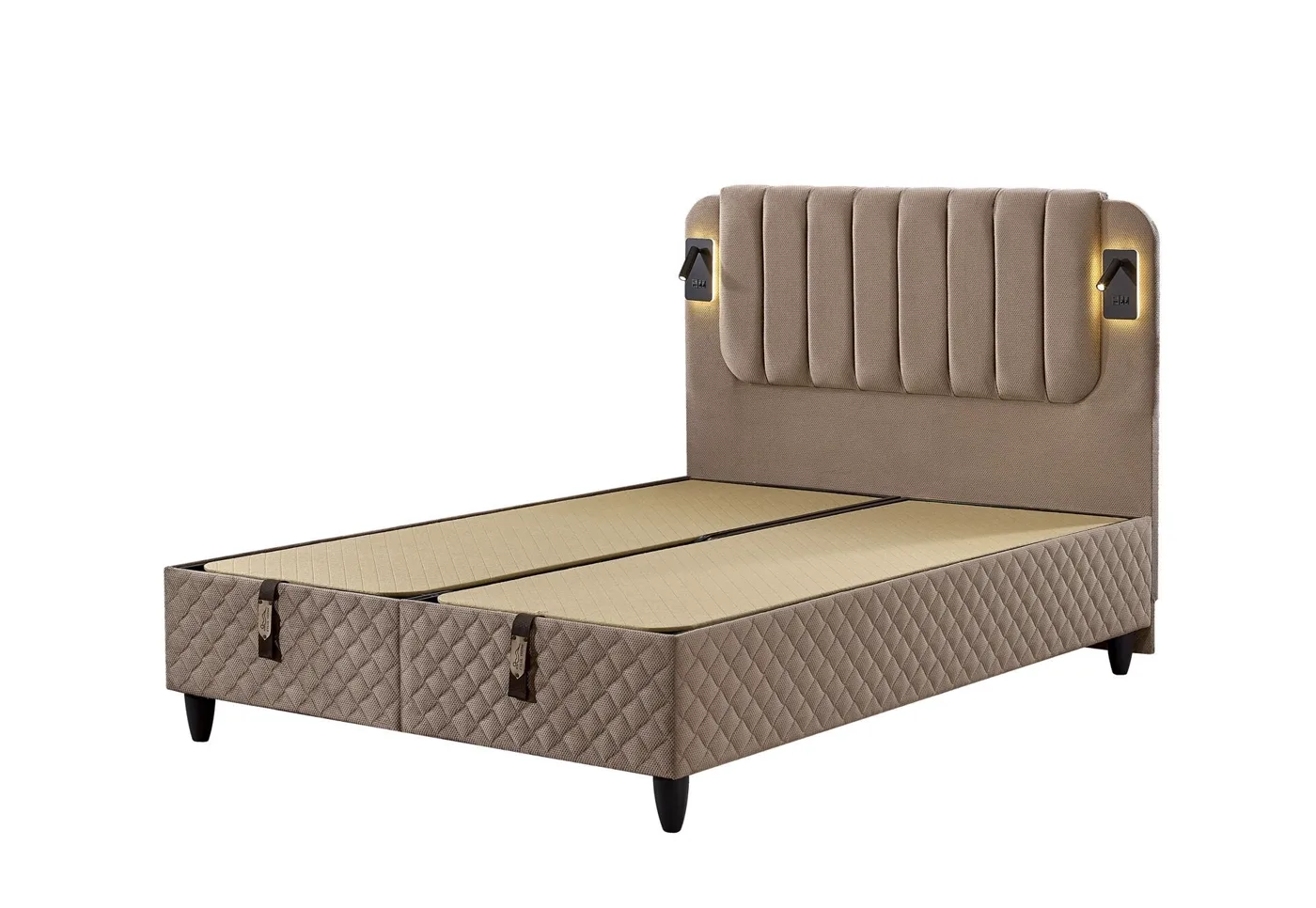 Arya 150x200 Double Mattress, Divan Base, Headboard Set EY3009