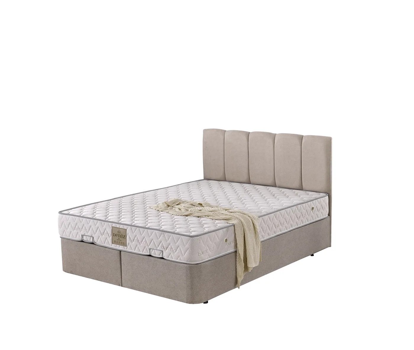 Polo 160x200 Double Mattress, Divan Base, Headboard Set EY3025