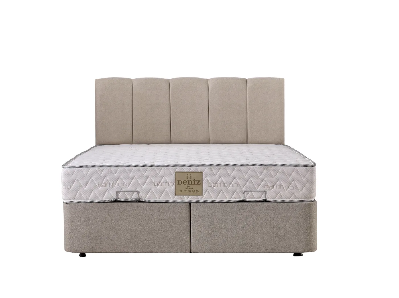 Polo 140x190 Double Mattress, Divan Base, Headboard Set EY3025