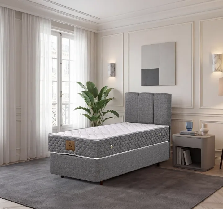Soho 90x190 Single Mattress, Divan Base, Headboard Set EY3024