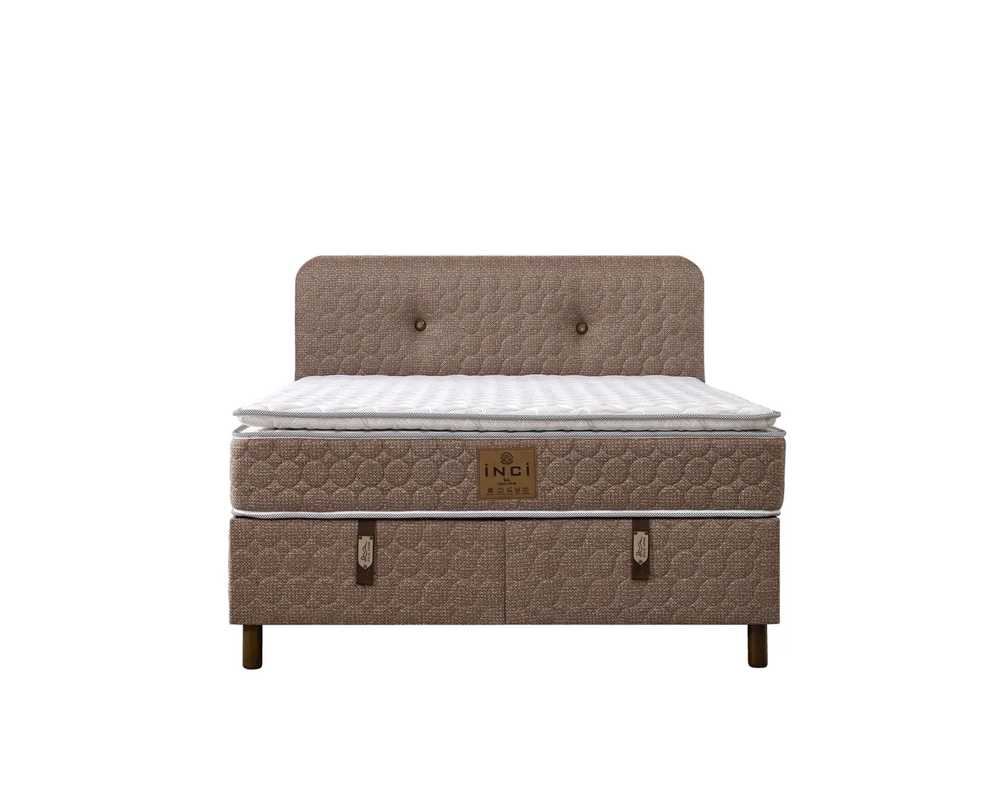 Loya 140x190 Double Mattress, Divan Base, Headboard Set EY3023