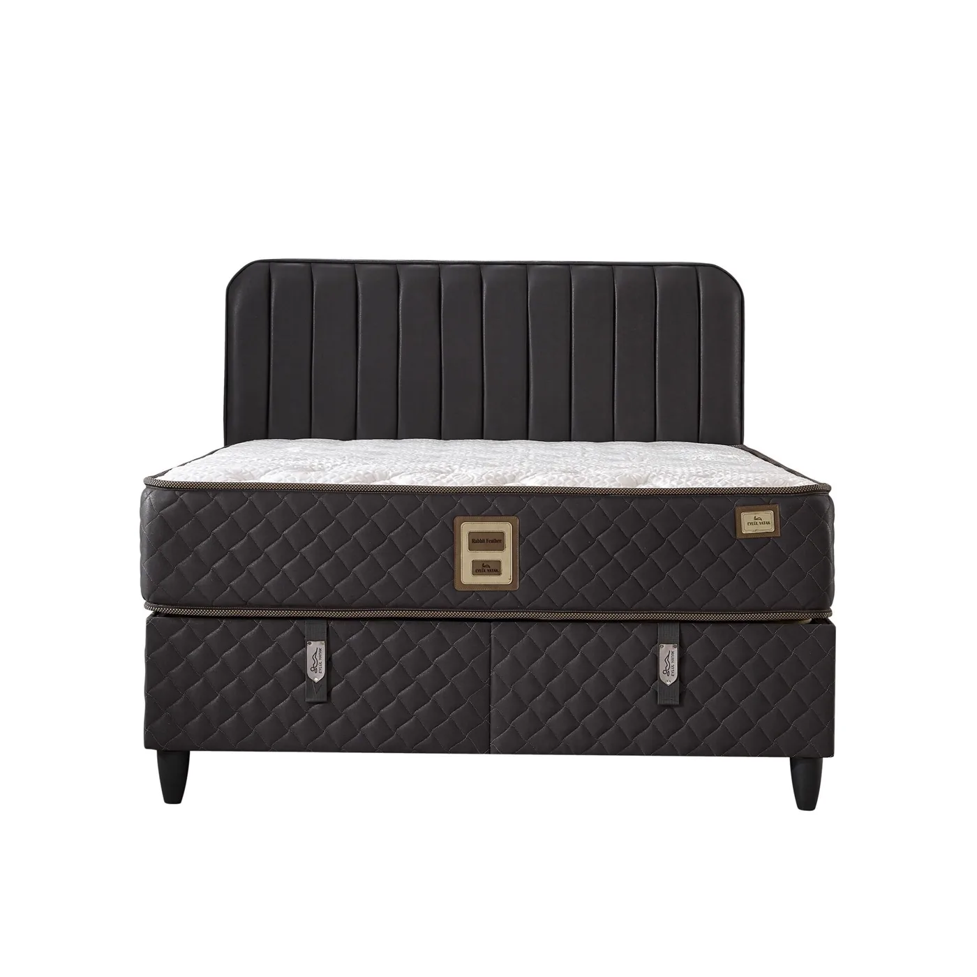 Oslo 200x200 Double Mattress, Divan Base, Headboard Set EY3022
