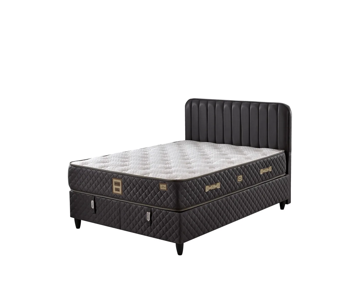 Oslo 180x200 Double Mattress, Divan Base, Headboard Set EY3022