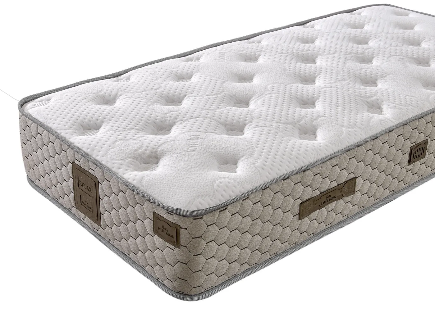 Pera 120x200 Single Mattress, Divan Base, Headboard Set EY3021
