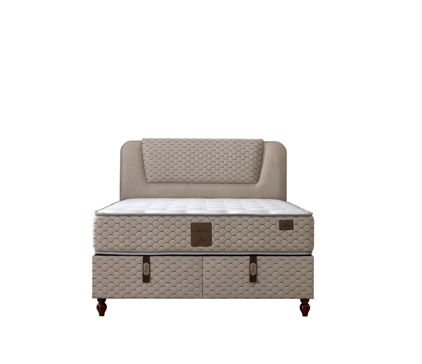 Pera 140x190 Double Mattress, Divan Base, Headboard Set EY3021