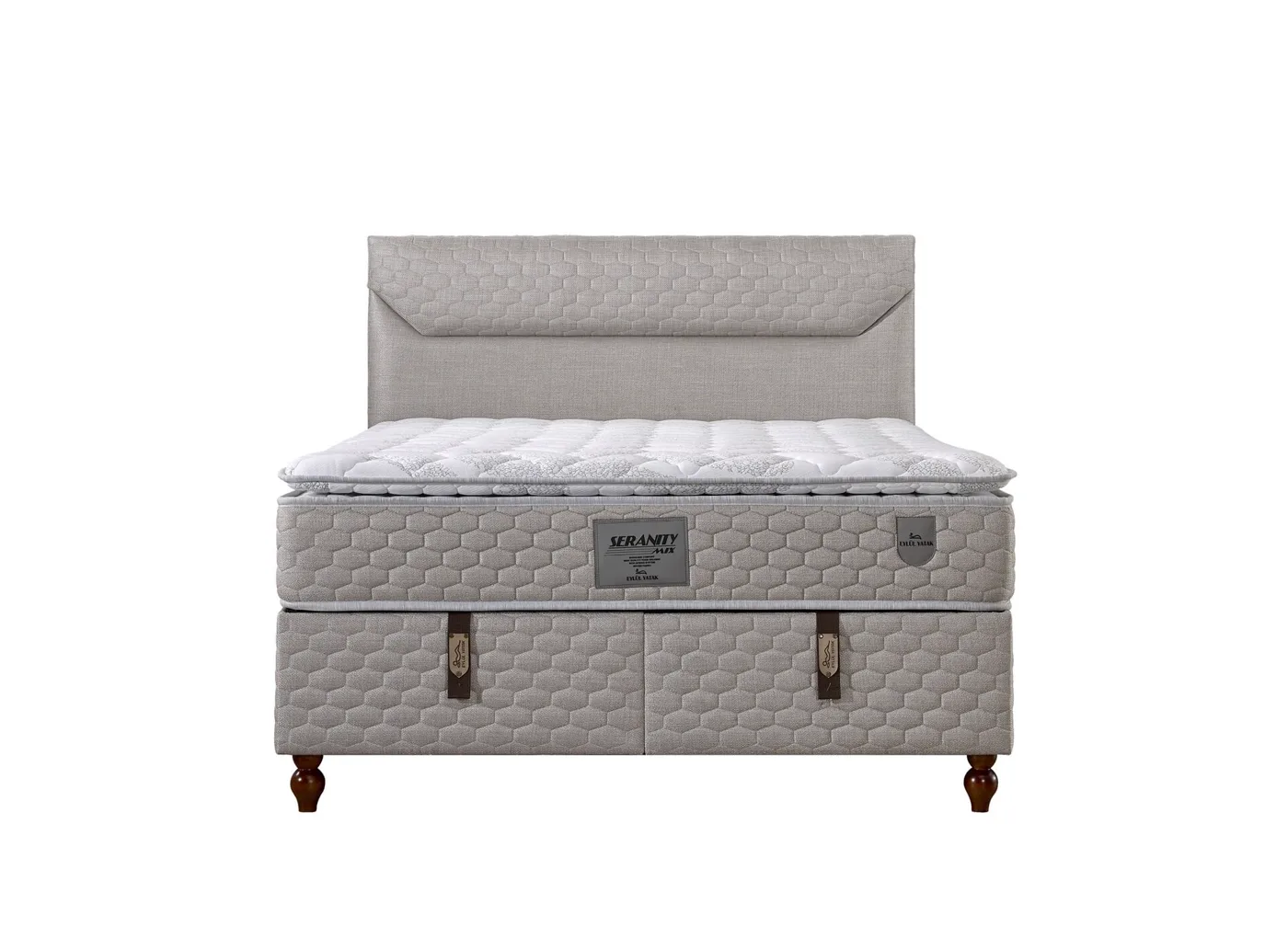 Carla 140x190 Double Mattress, Divan Base, Headboard Set EY3019