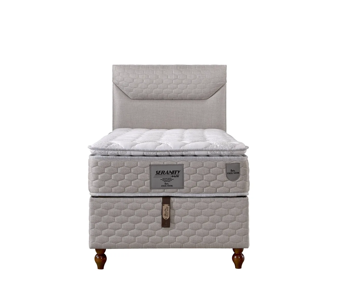 Carla 100x200 Single Mattress, Divan Base, Headboard Set EY3019