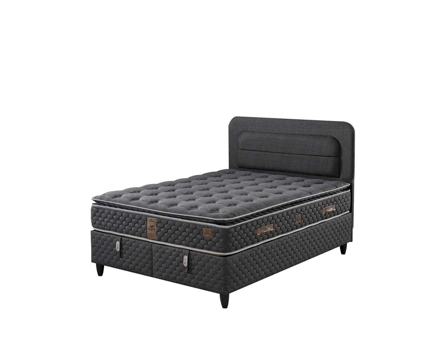 Rio 180x200 Double Mattress, Divan Base, Headboard Set EY3018