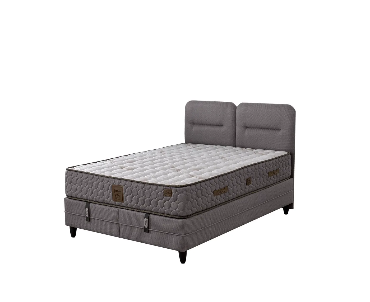 Simba 160x200 Double Mattress, Divan Base, Headboard Set EY3016