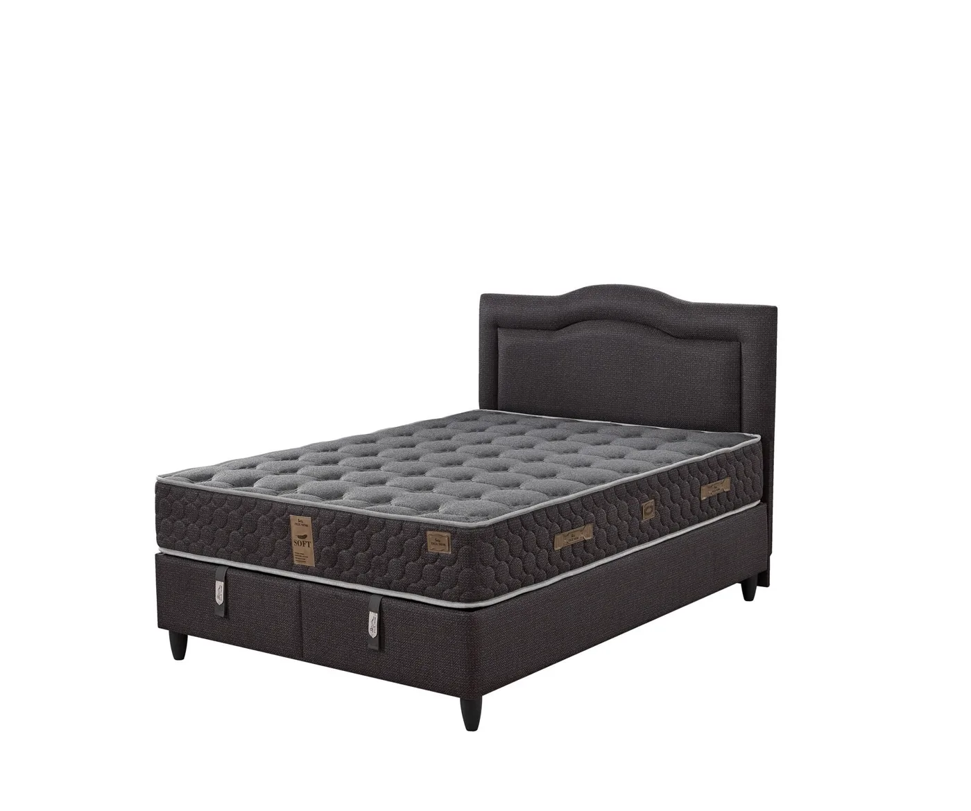 Mabel 200x200 Double Mattress, Divan Base, Headboard Set EY3015