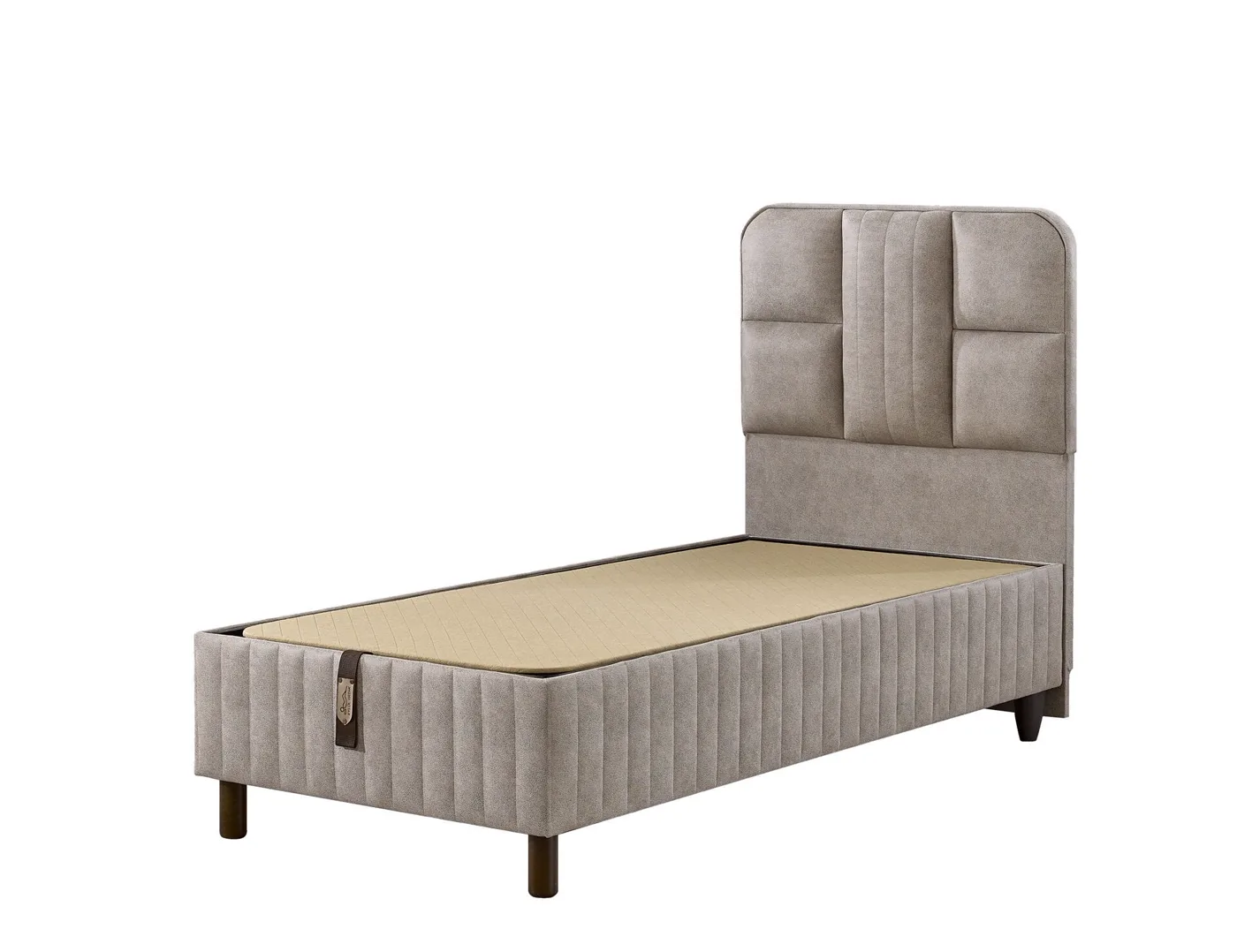 Pien 90x190 Single Mattress, Divan Base, Headboard Set EY3014