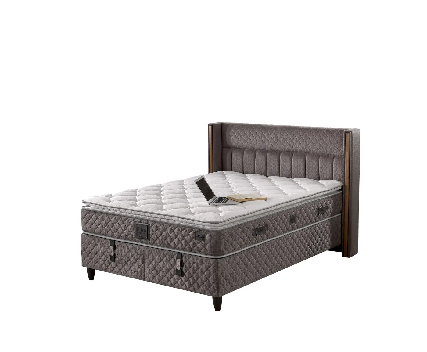 Major 180x200 Double Mattress, Divan Base, Headboard Set EY3013