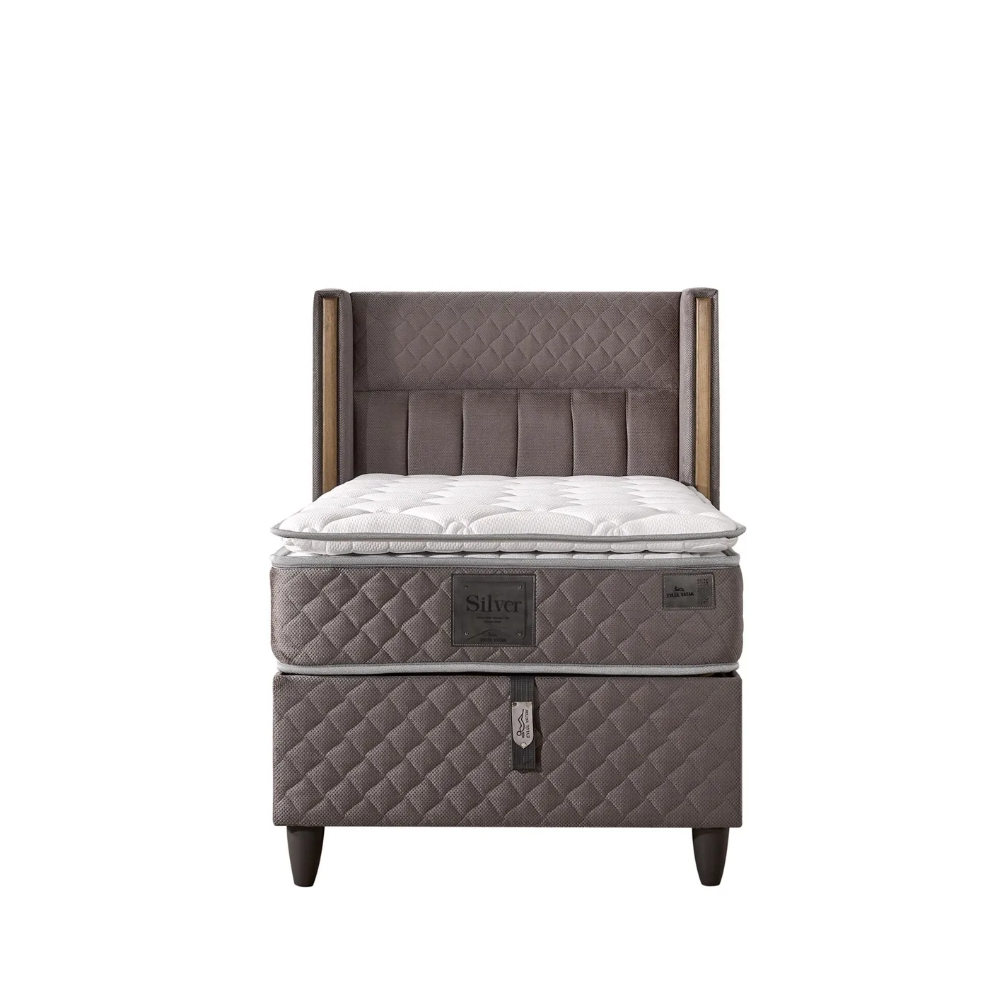 Major 120x200 Single Mattress, Divan Base, Headboard Set EY3013