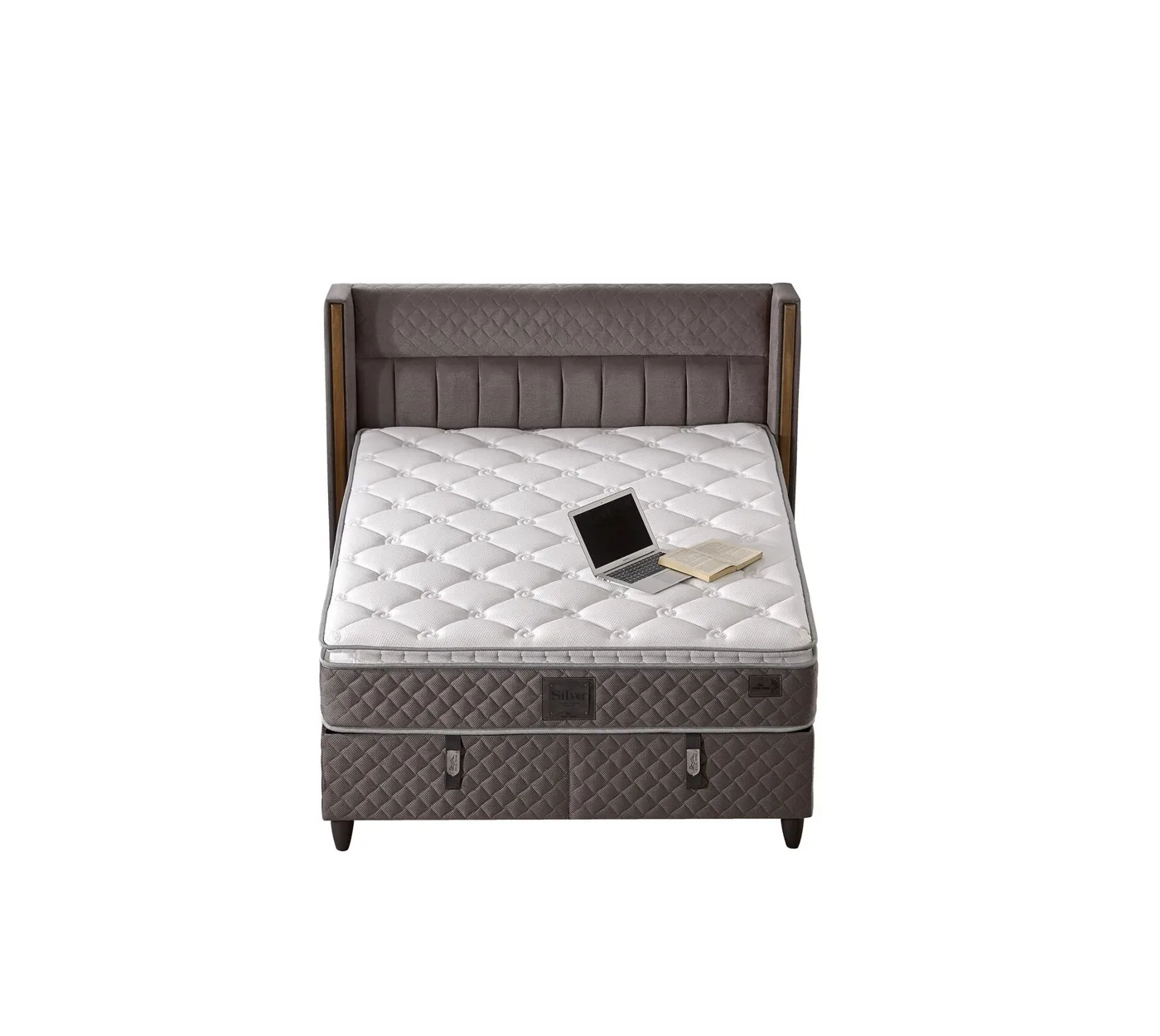 Major 140x200 Double Mattress, Divan Base, Headboard Set EY3013