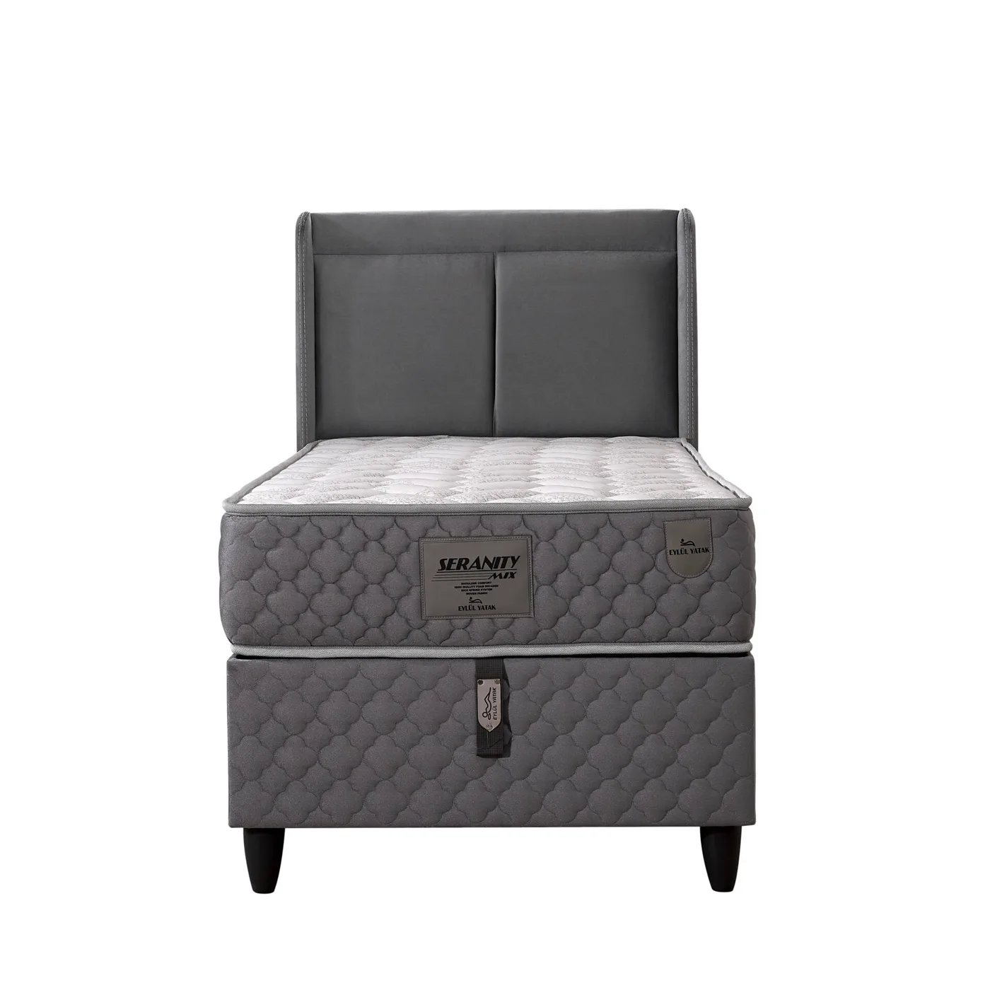 Sedef 90x190 Single Mattress, Divan Base, Headboard Set EY3011