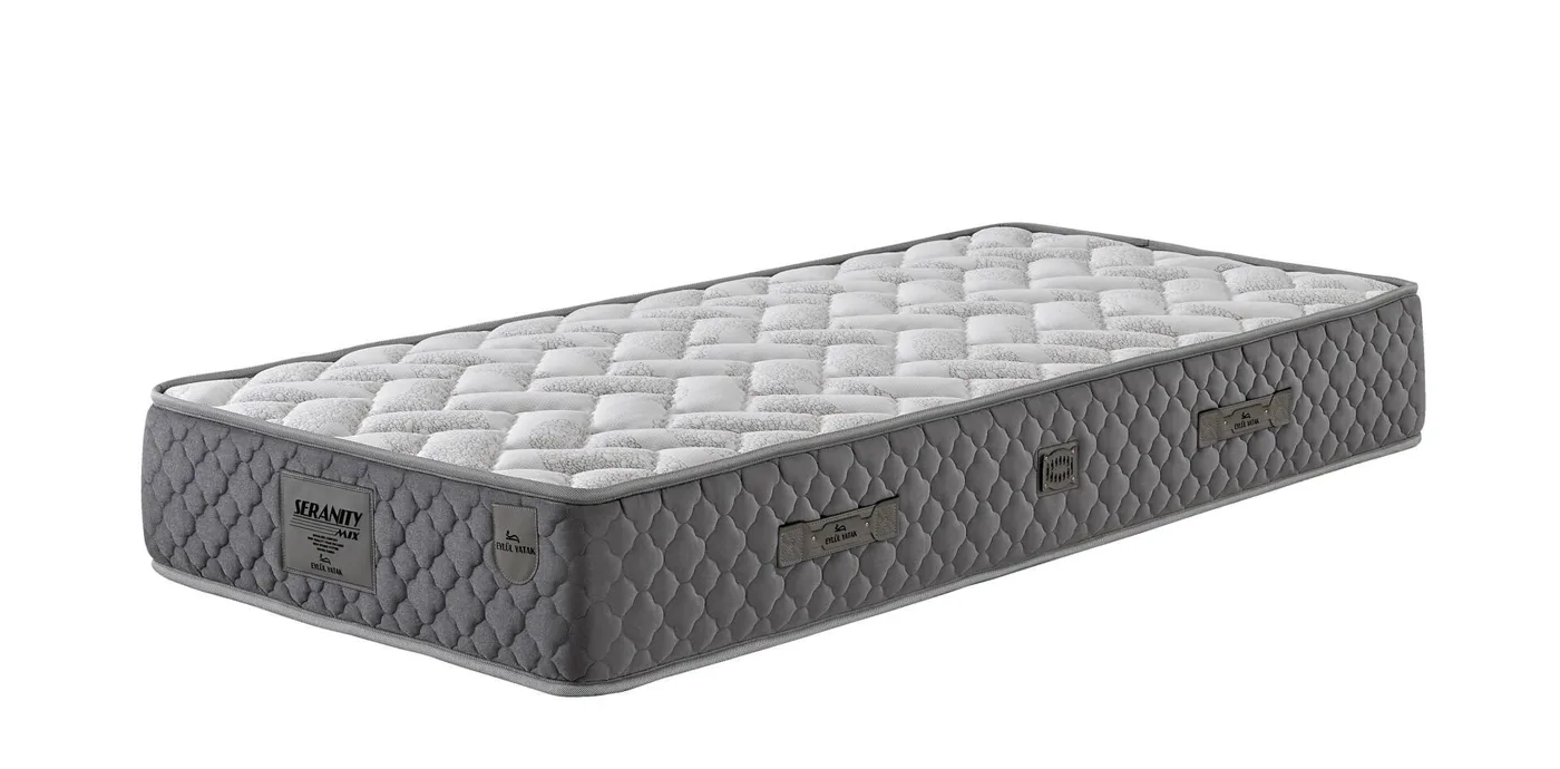 Sedef 90x190 Single Mattress, Divan Base, Headboard Set EY3011