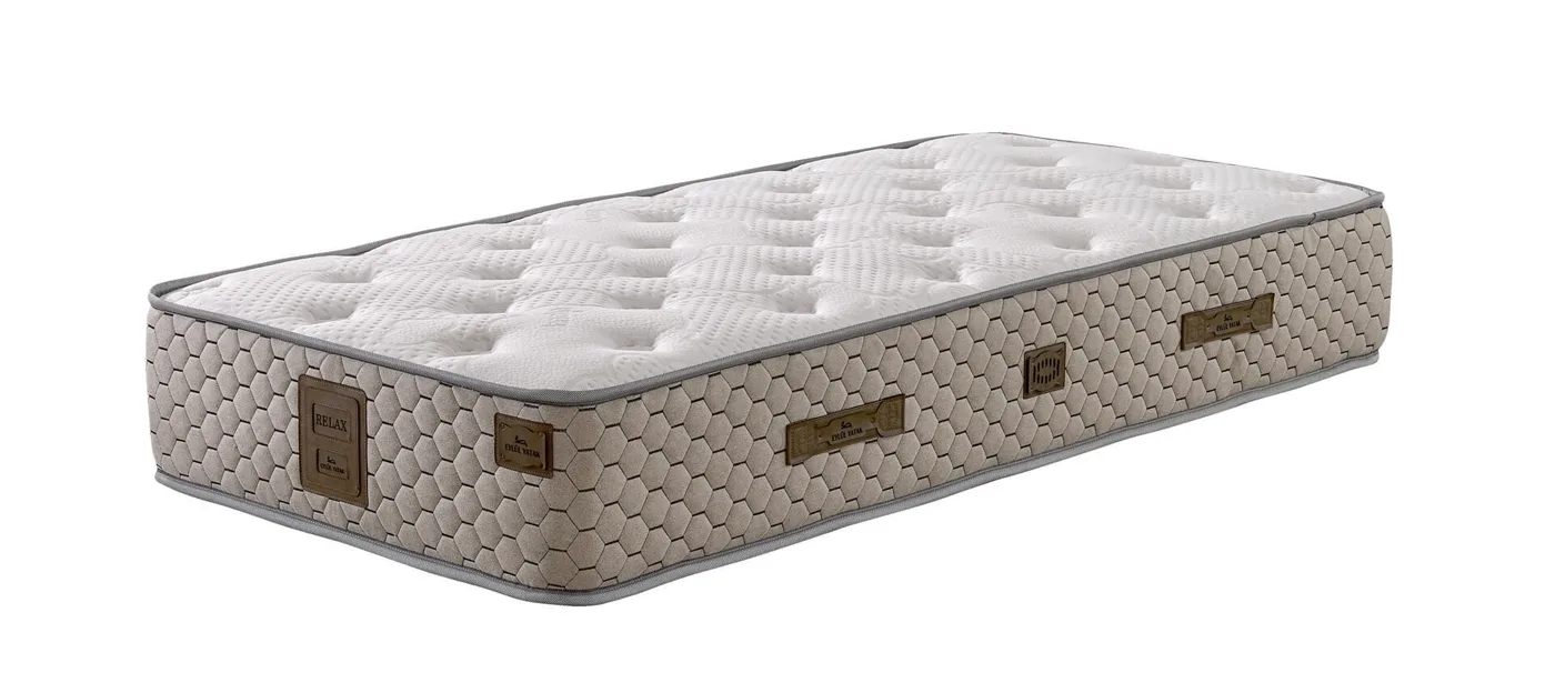 Lucca 90x190 Single Mattress, Divan Base, Headboard Set EY3005
