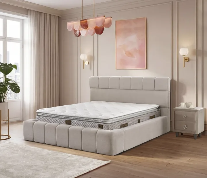 Daly 140x200 Çift Kişilik Yatak, Baza, Başlık Seti EY3002