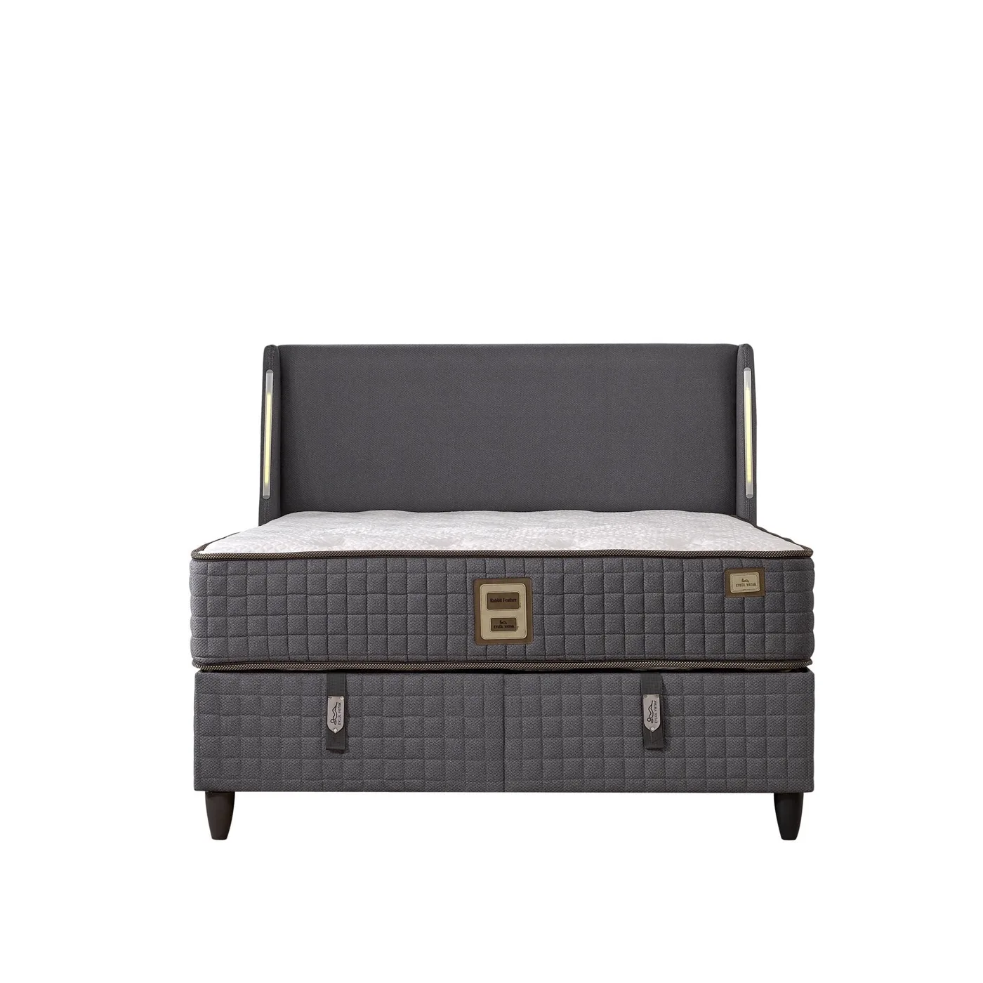 Ikon 150x200 Double Mattress, Divan Base, Headboard Set EY3010