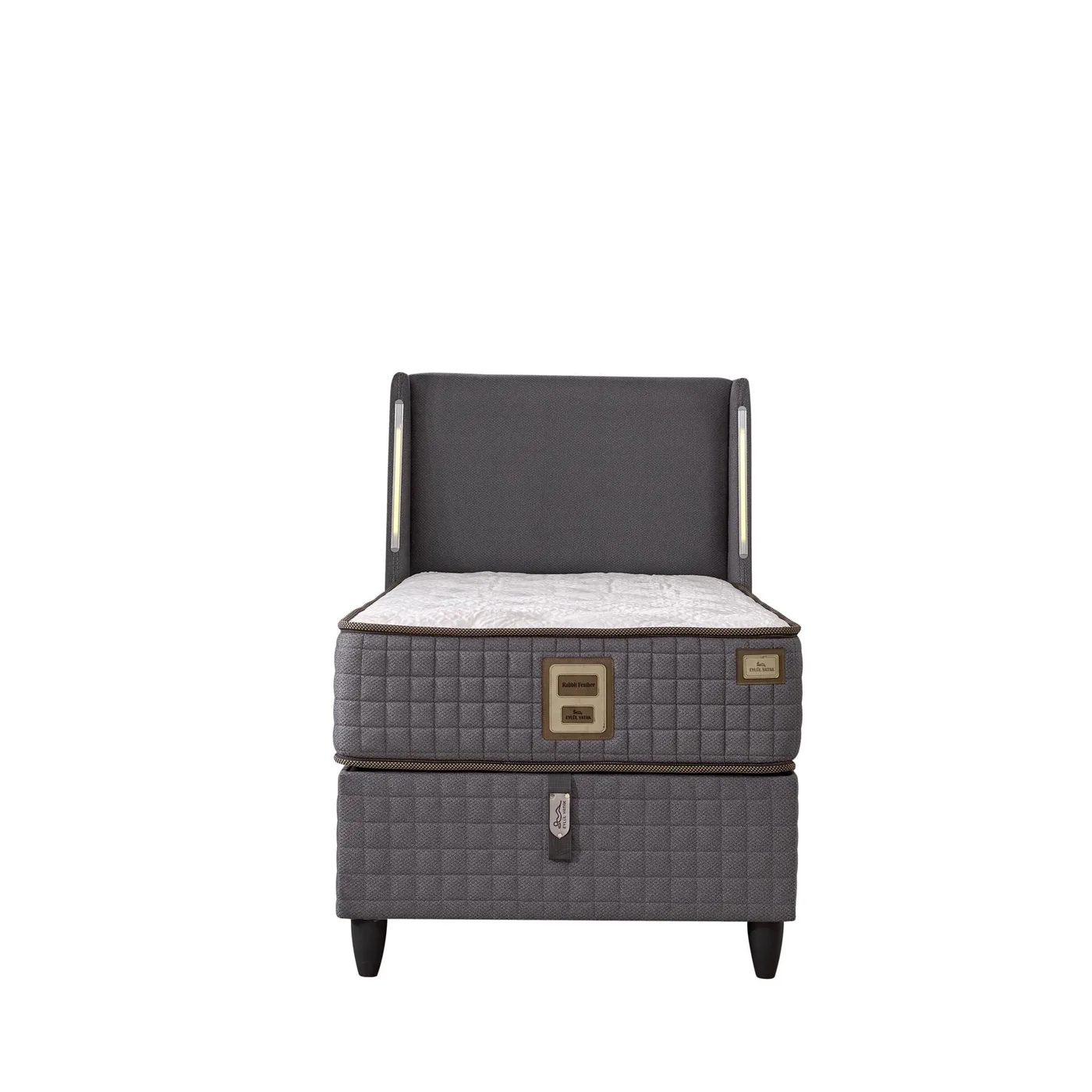 Ikon 90x200 Single Mattress, Divan Base, Headboard Set EY3010