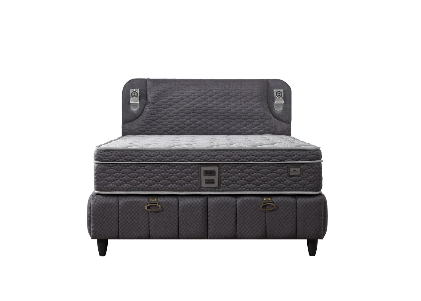 Efor 180x200 Double Mattress, Divan Base, Headboard Set EY3007