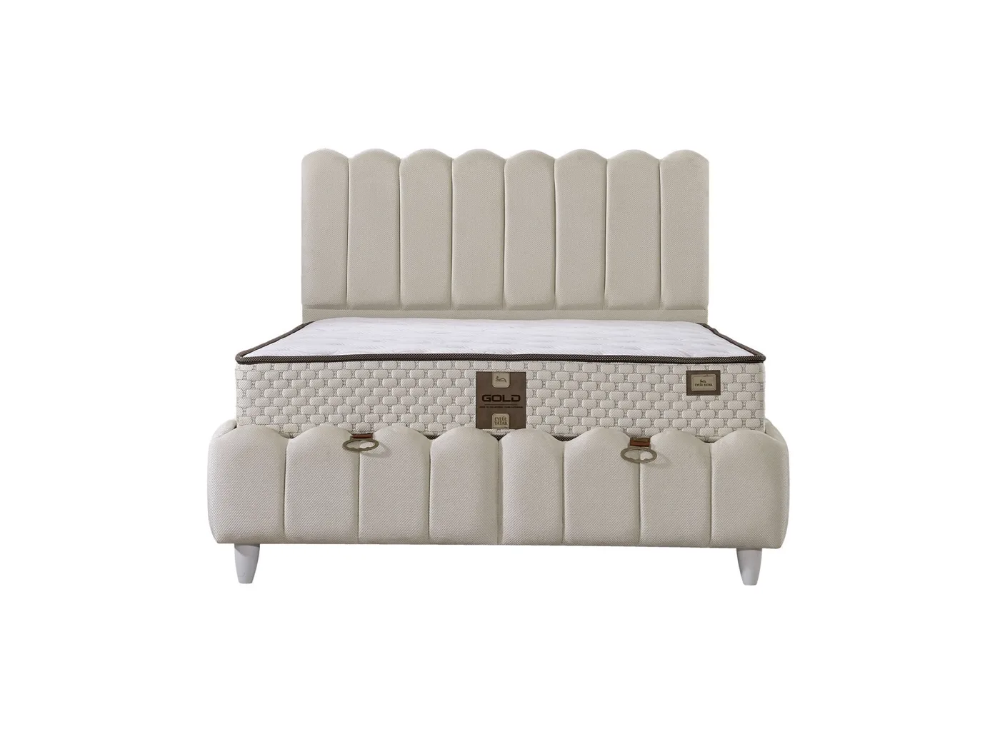 Norin 140x200 Double Mattress, Divan Base, Headboard Set EY3006