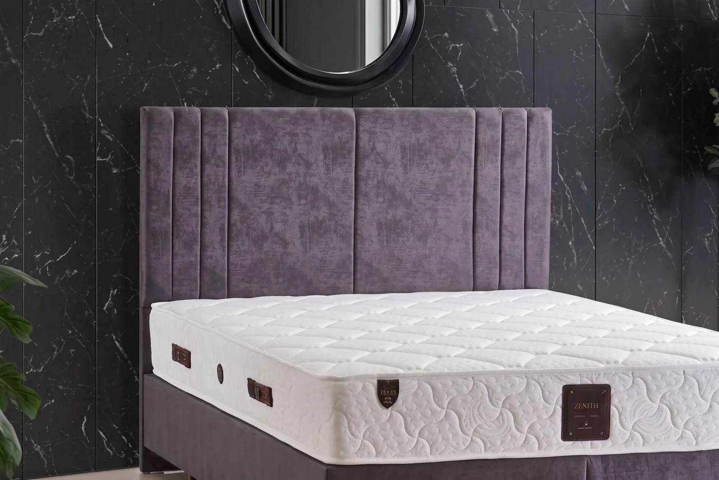 Latextra 200x200 Double Divan Base, Headboard Set CP1438