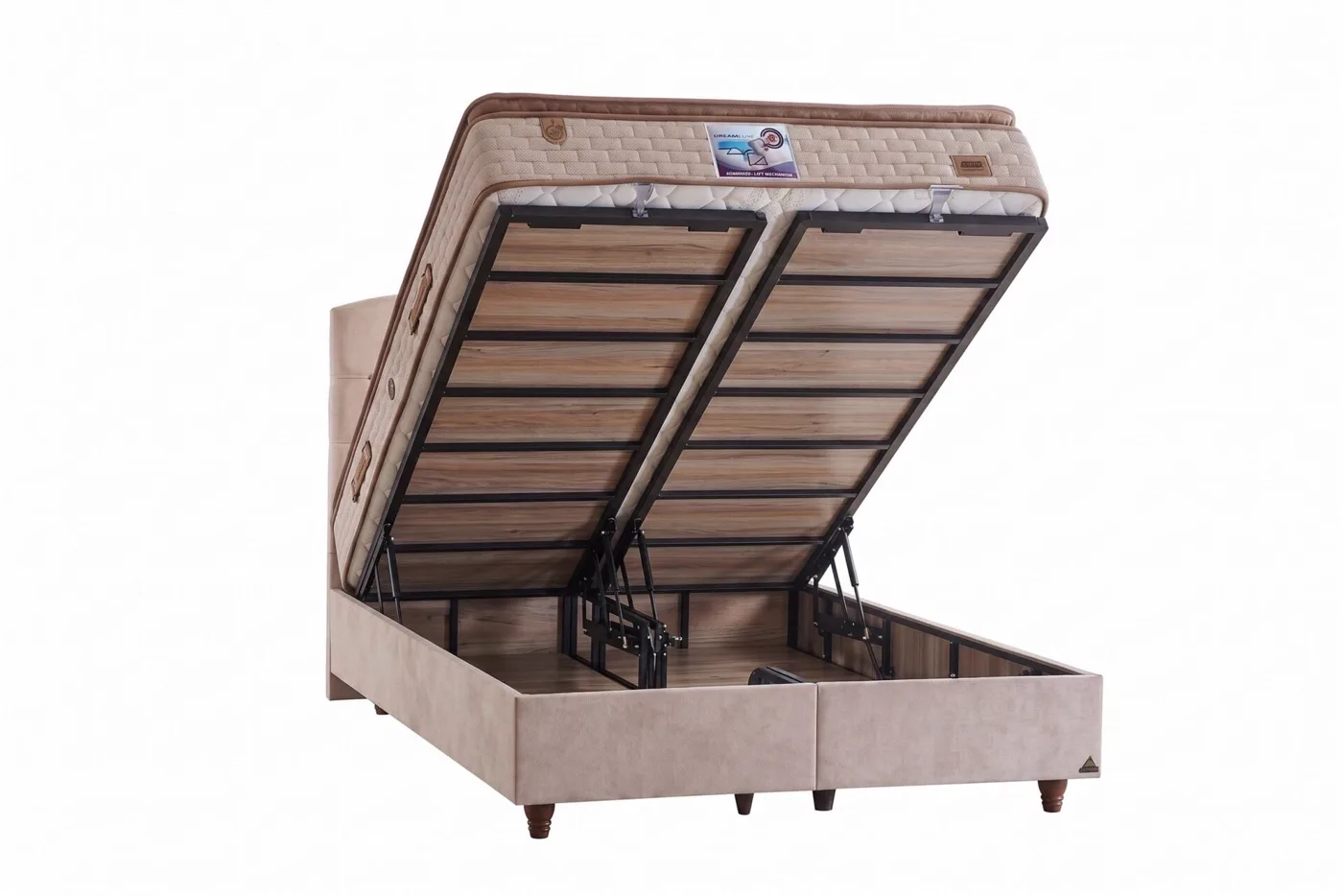 Detox 150x200 Double Divan Base, Headboard Set CP1437