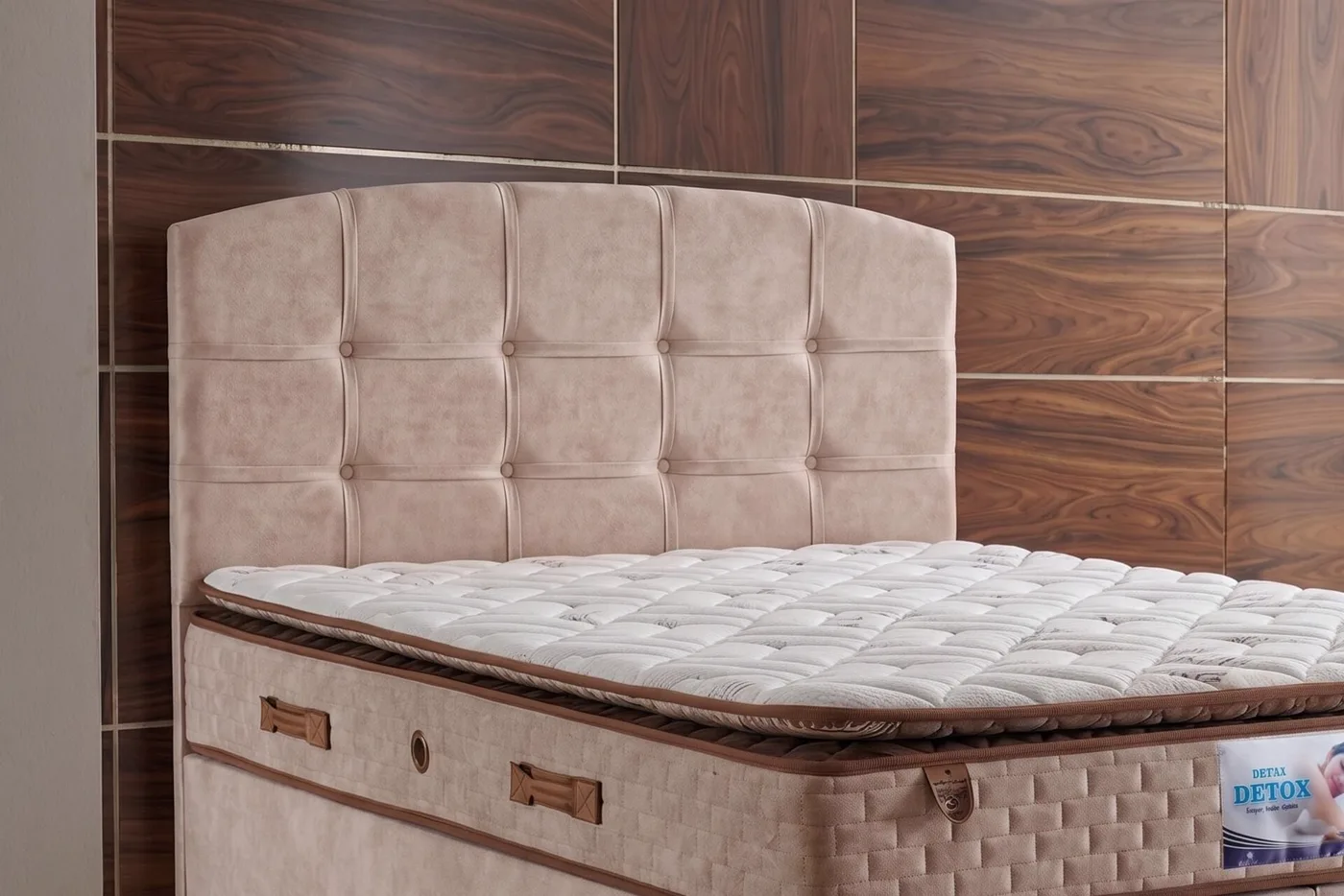 Detox 150x200 Double Divan Base, Headboard Set CP1437