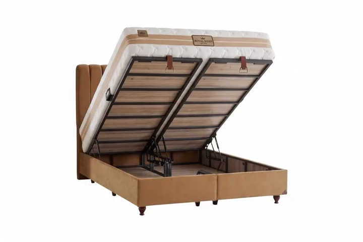 Visco Plus 90x200 Single Divan Base, Headboard Set CP1433