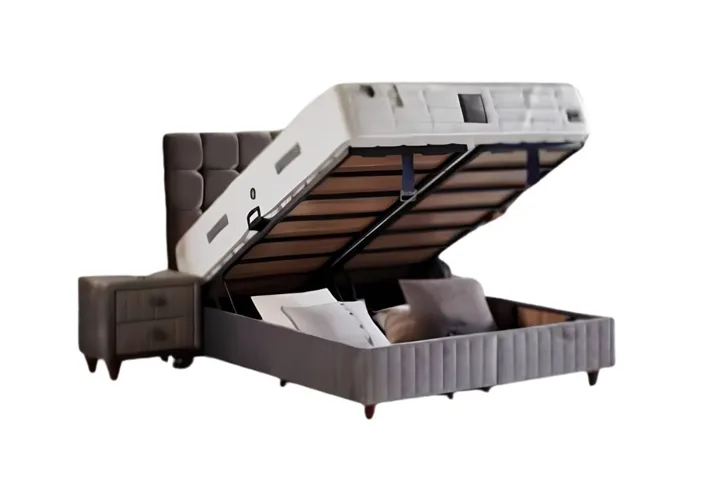 Perra 140x200 Double Divan Base, Headboard Set CP1425