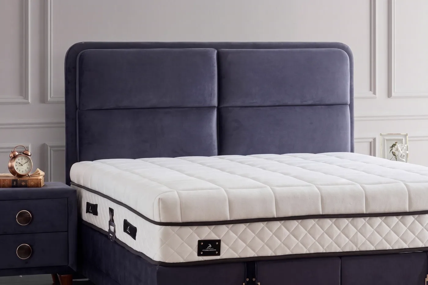 Torino 100x200 Single Divan Base, Headboard Set CP1424