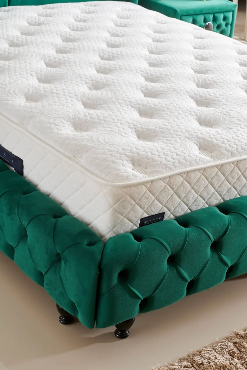 Lux Pro 180x200 Double Mattress, Divan Base, Headboard Set CP1009