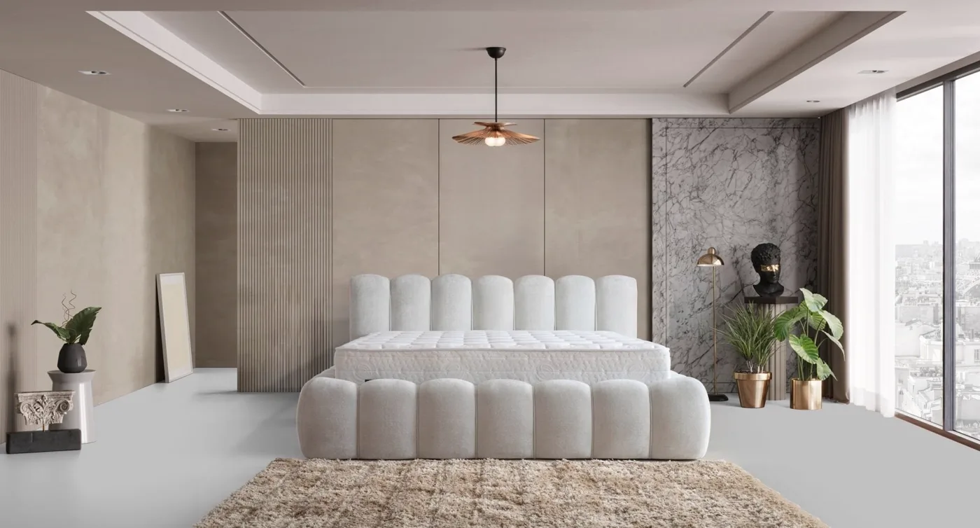 Best Non-Storage 180x200 Double Mattress, Divan Base, Headboard Set CP1001