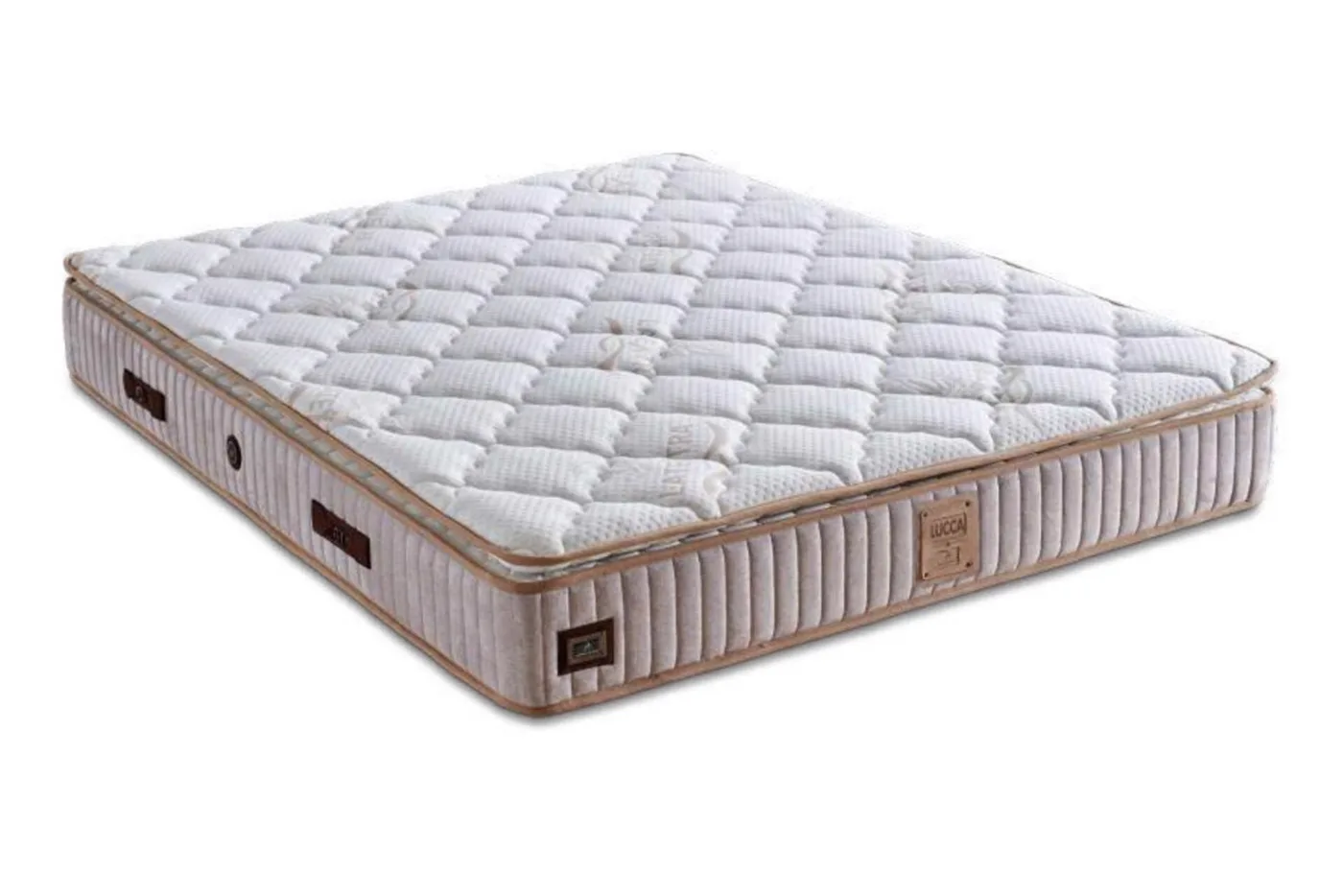 Lucca Without Storage 200x200 Double Mattress, Divan Base, Headboard Set CP1039