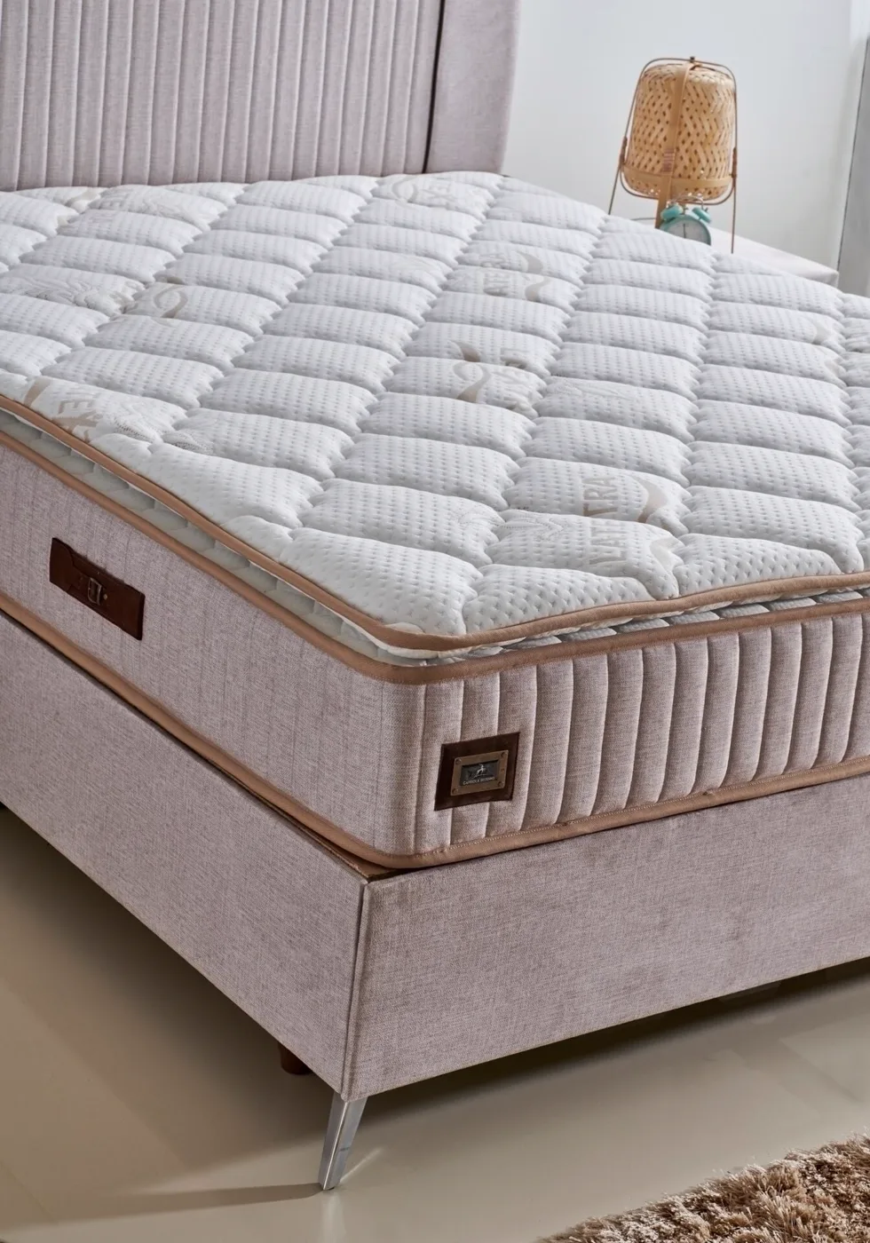 Lucca Without Storage 200x200 Double Mattress, Divan Base, Headboard Set CP1039