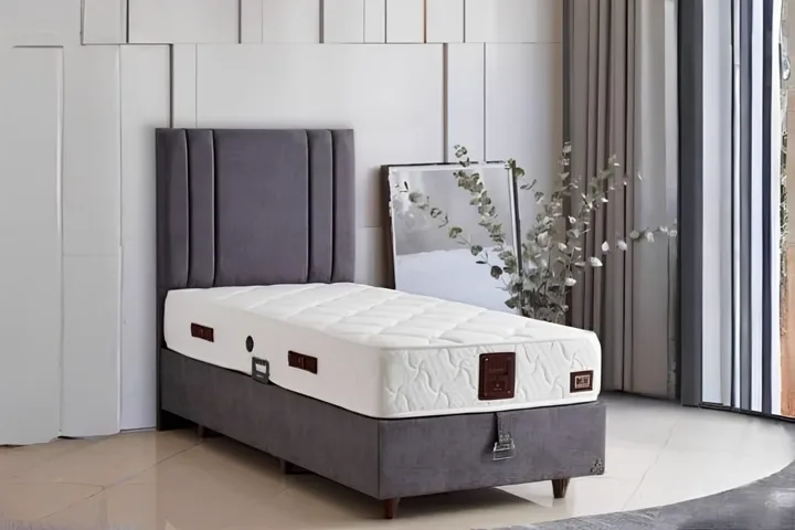 Latextra 90x190 Single Mattress, Divan Base, Headboard Set CP1038