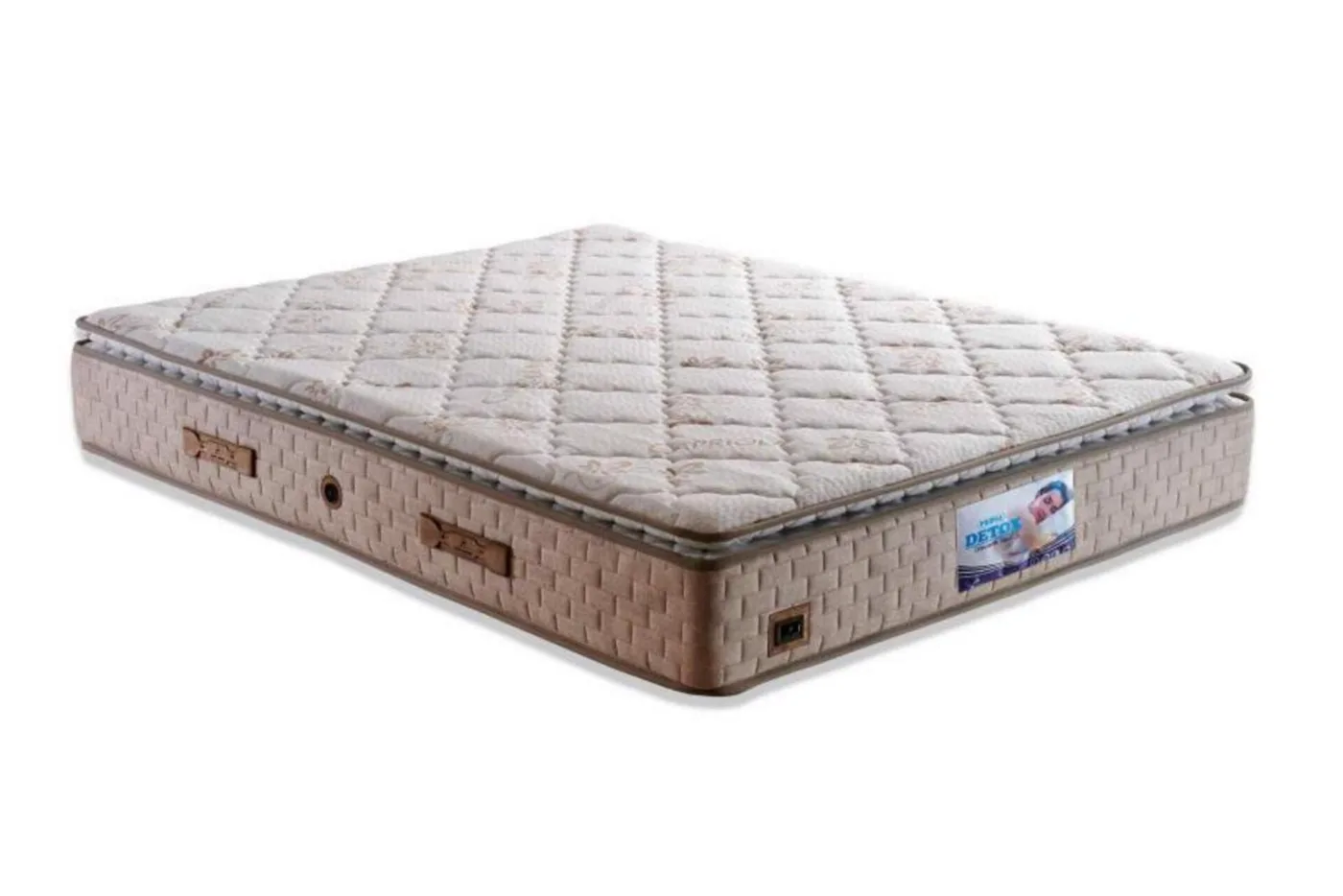 Detox Padded 90x190 Single Mattress, Divan Base, Headboard Set CP1037