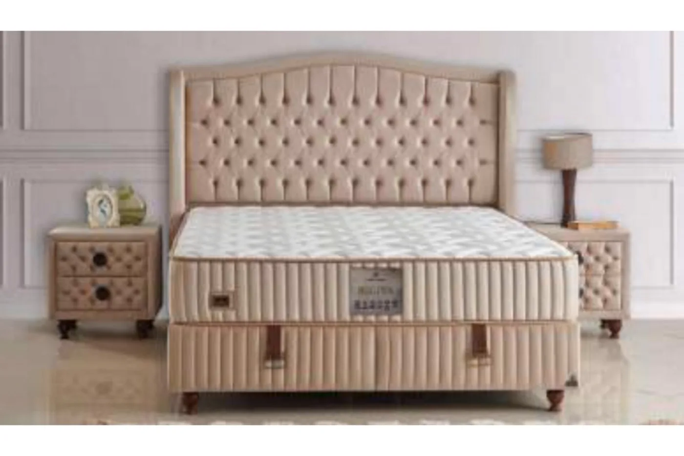 Regina 140x200 Double Mattress, Divan Base, Headboard Set CP1036