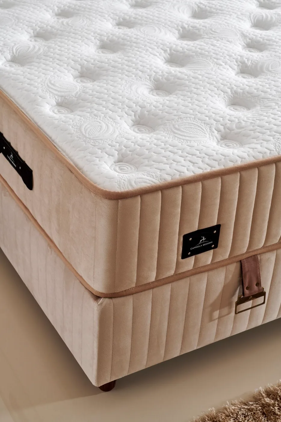 Siena 120x200 Single Mattress, Divan Base, Headboard Set CP1035