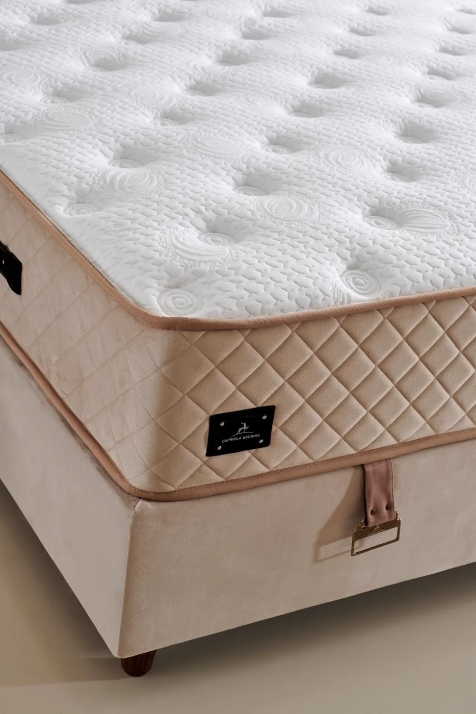 Lozan Plus 160x200 Double Size Mattress, Divan Base, Headboard Set CP1032