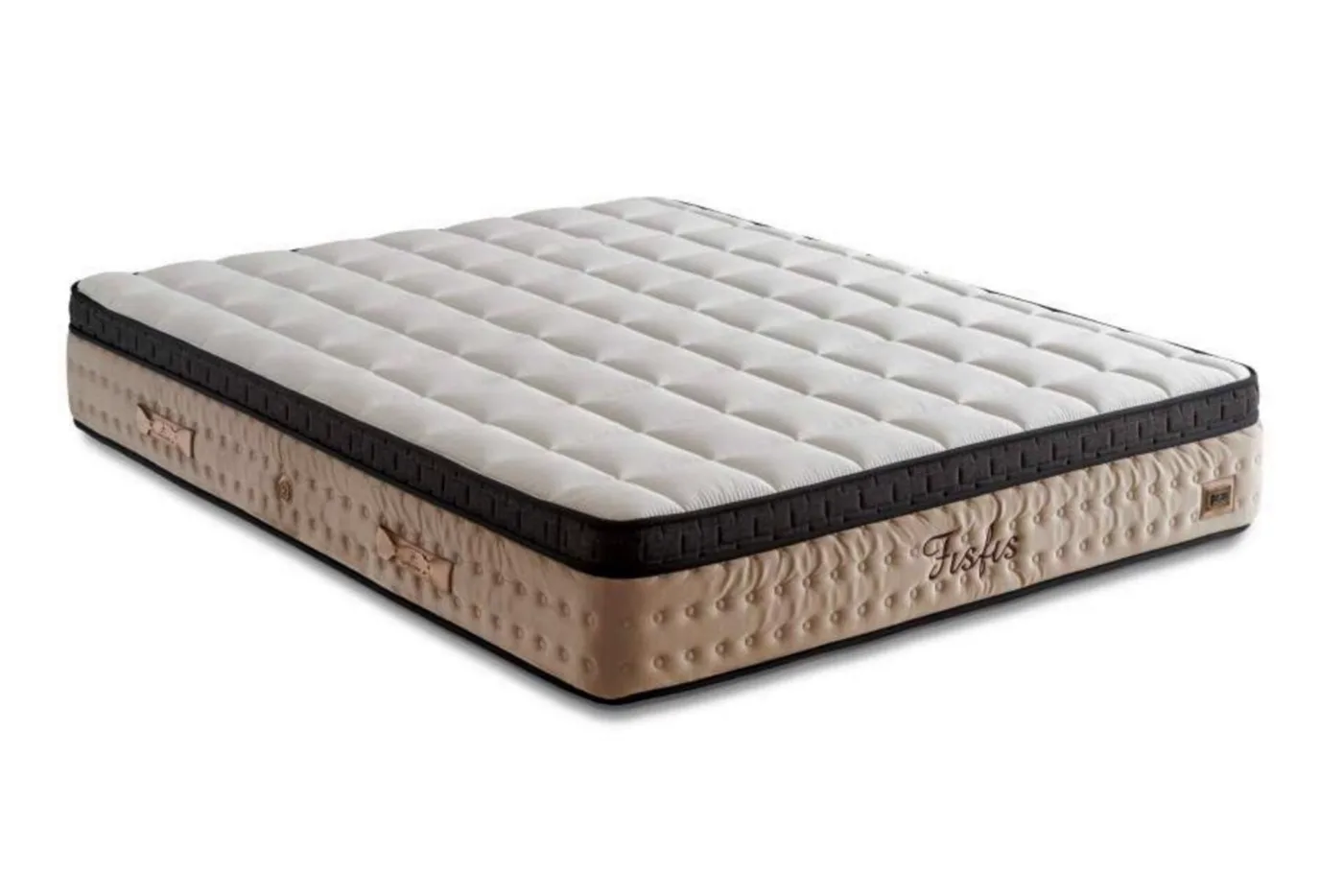 Fisfis Plus 140x200 Double Mattress, Divan Base, Headboard Set CP1030