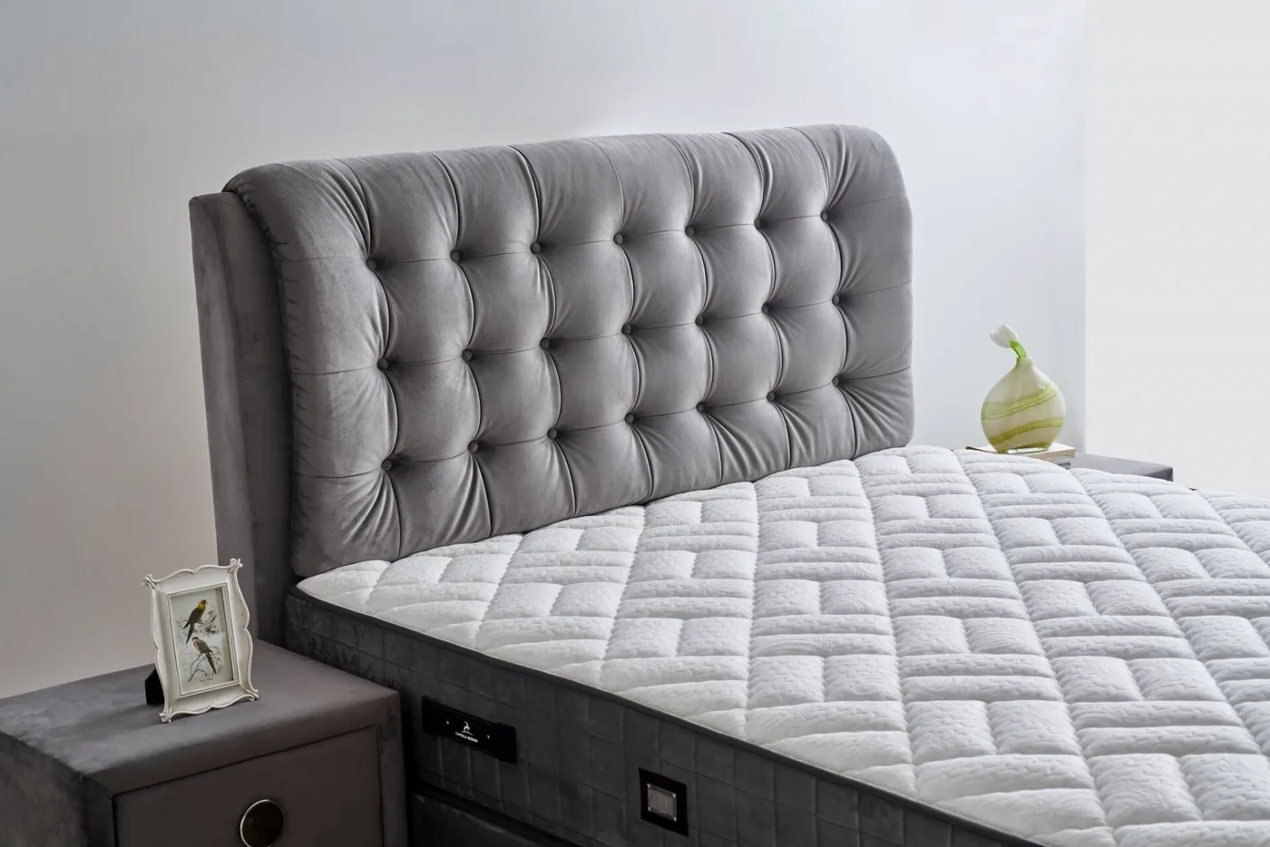 Zeus 90x200 Single Mattress, Divan Base, Headboard Set CP1027
