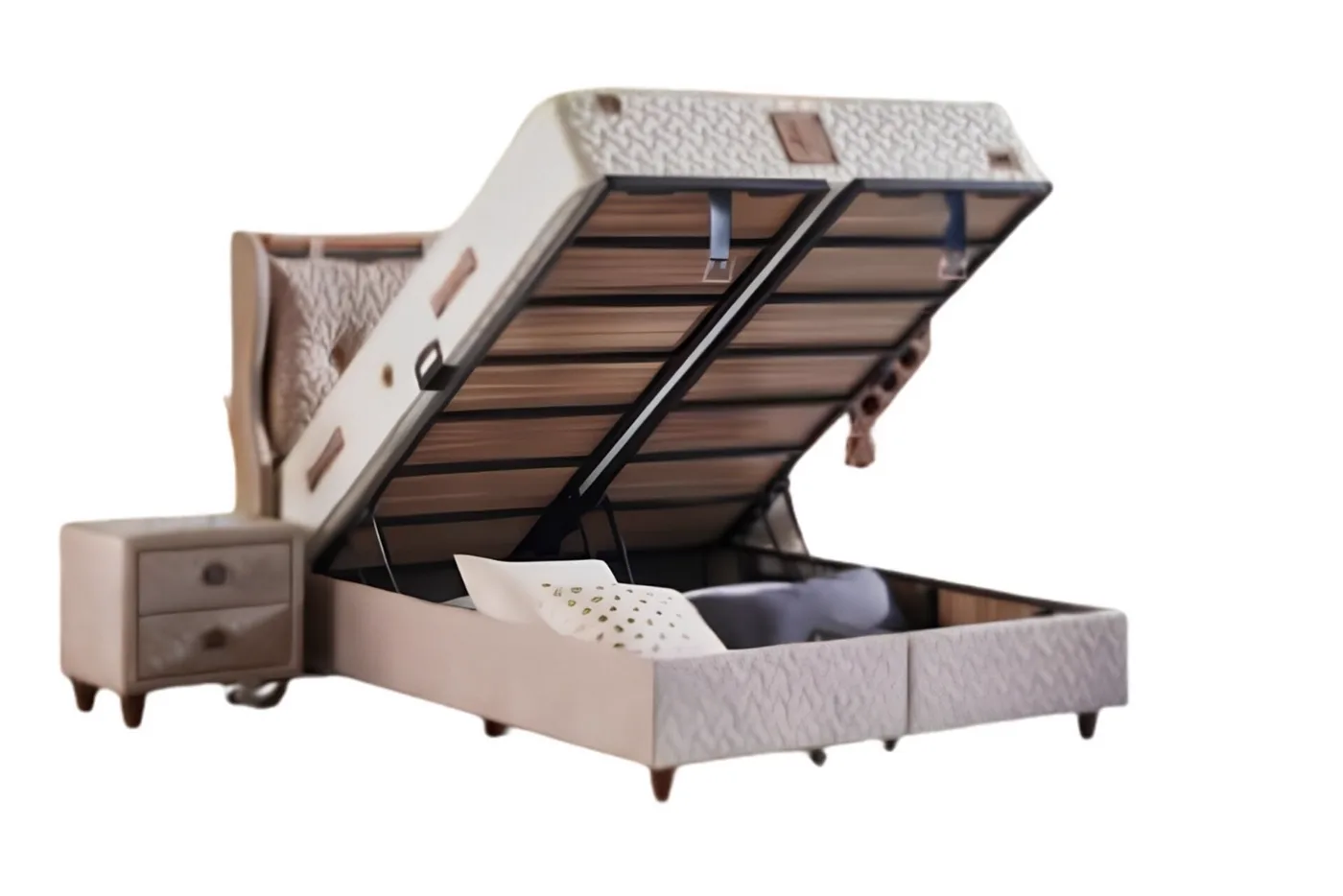 Comfort Life 90x200 Single Mattress, Divan Base, Headboard Set CP1023