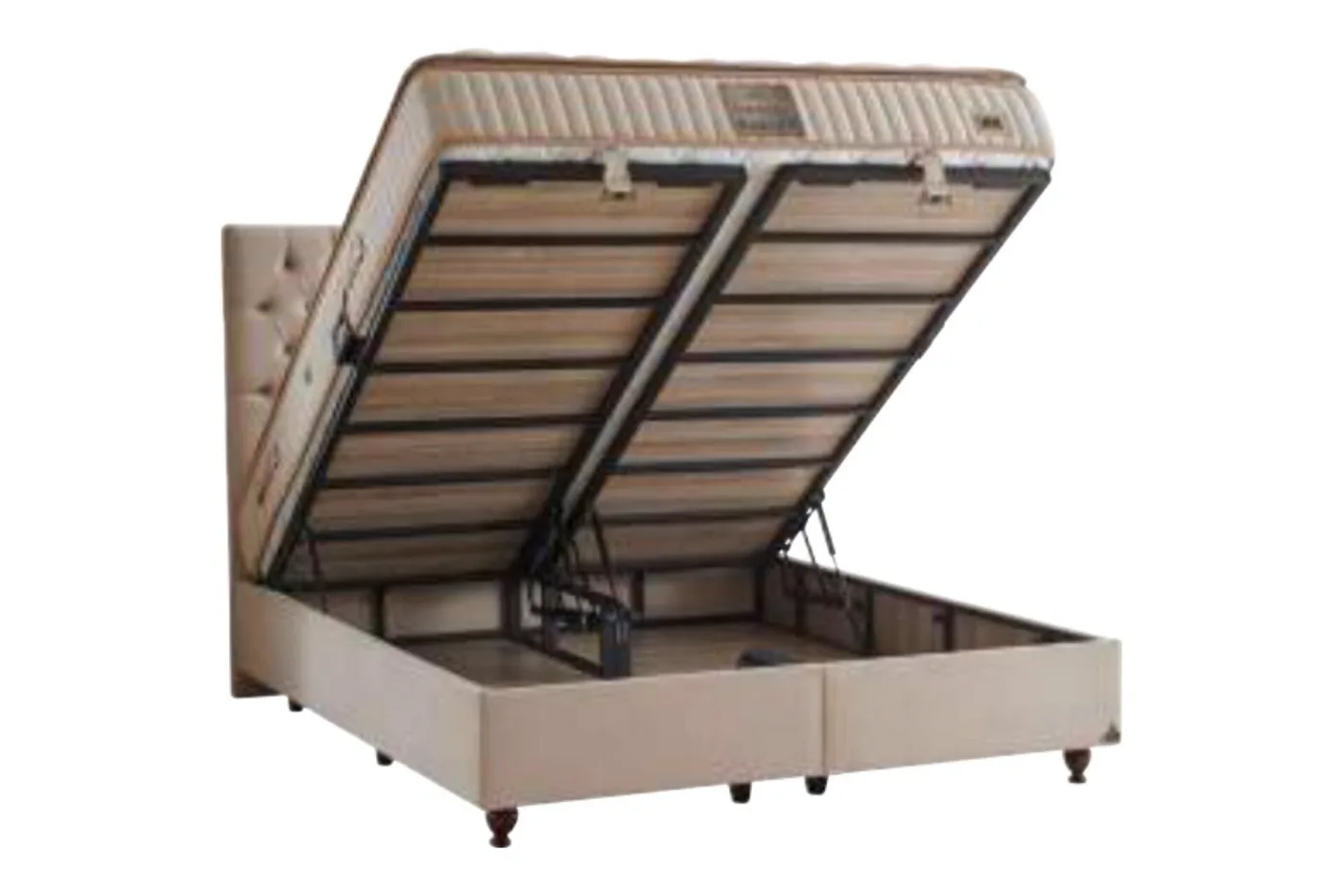 Napoli 140x200 Double Mattress, Divan Base, Headboard Set CP1020