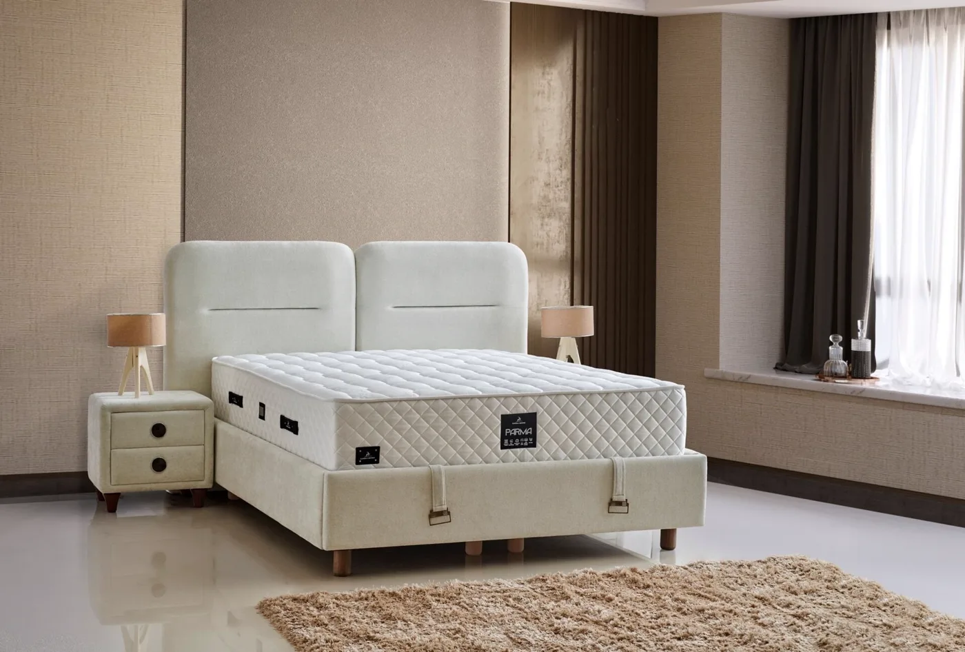 Parma 100x200 Single Mattress, Divan Base, Headboard Set CP1011
